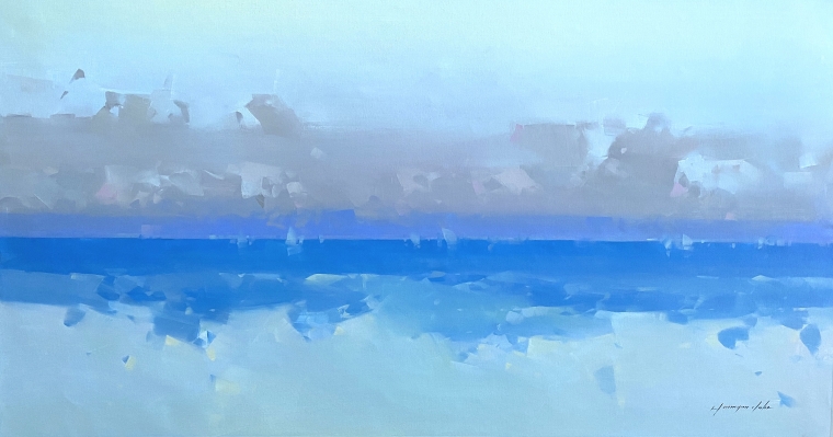 Pacific Coast, Original oil Painting, Handmade artwork, One of a Kind